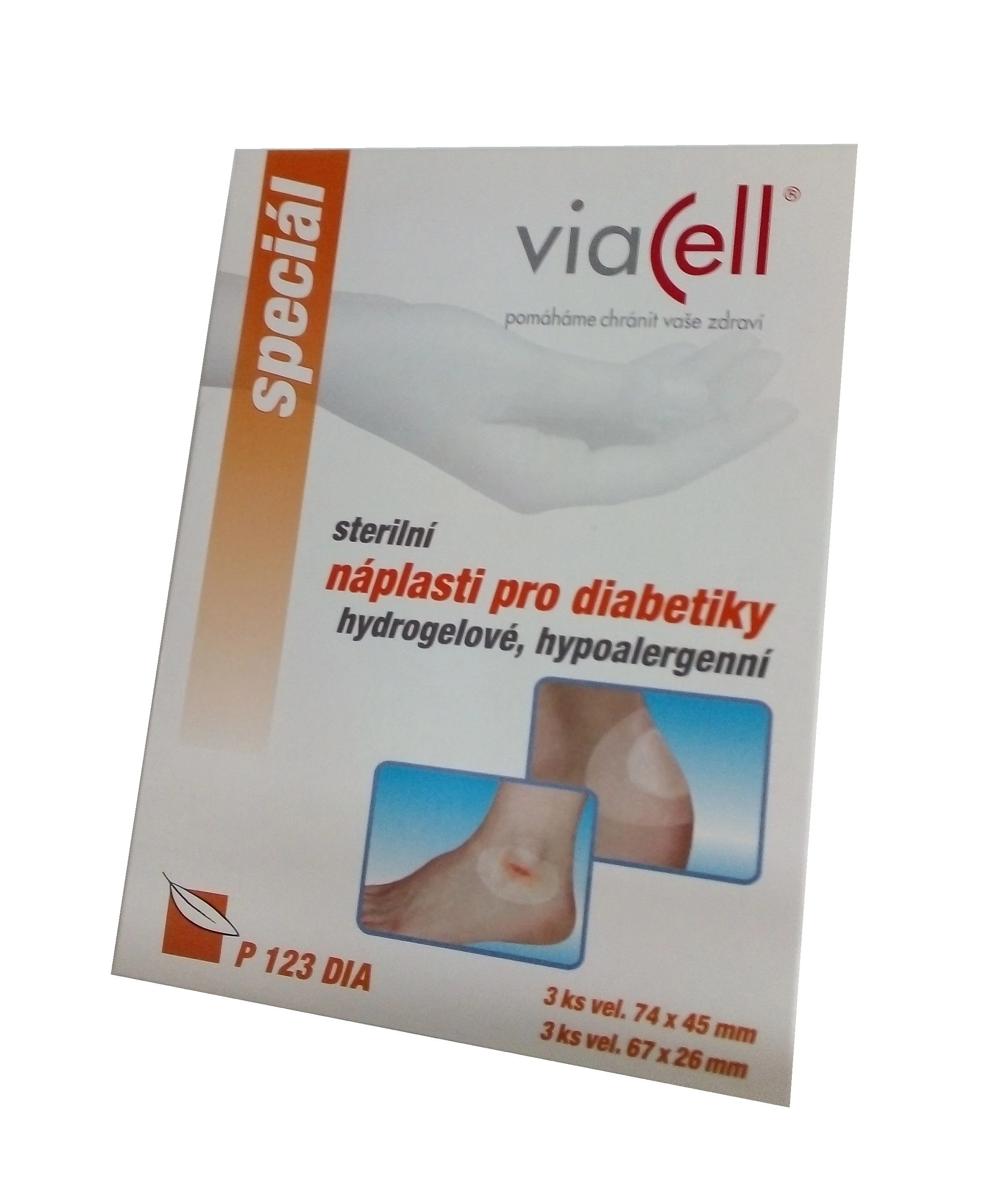 Viacell P123DIA Náplasti pro diabetiky 6 ks