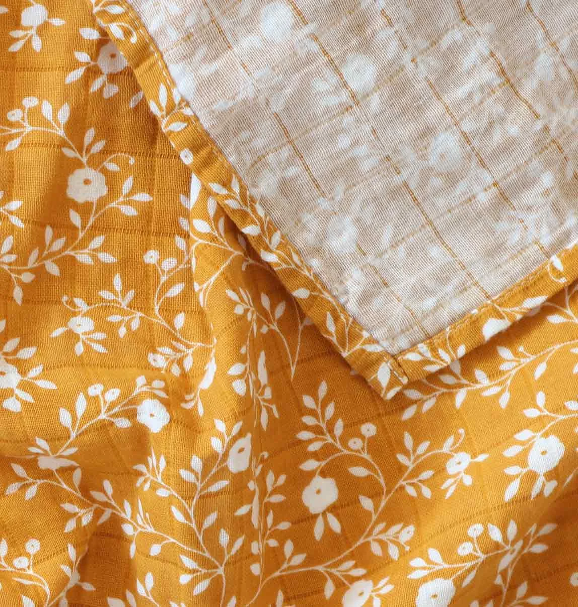 A Little Lovely Company Mušelínové plenky,  blossom - caramel - 2 ks