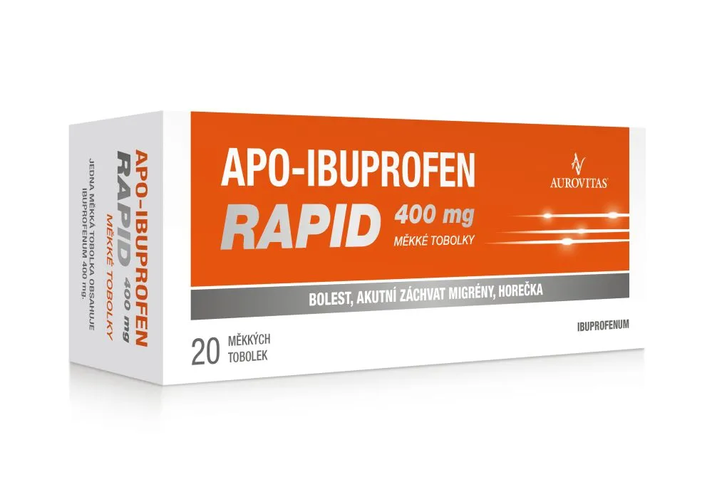 Apo- Ibuprofen Rapid 400 mg 20 kapslí