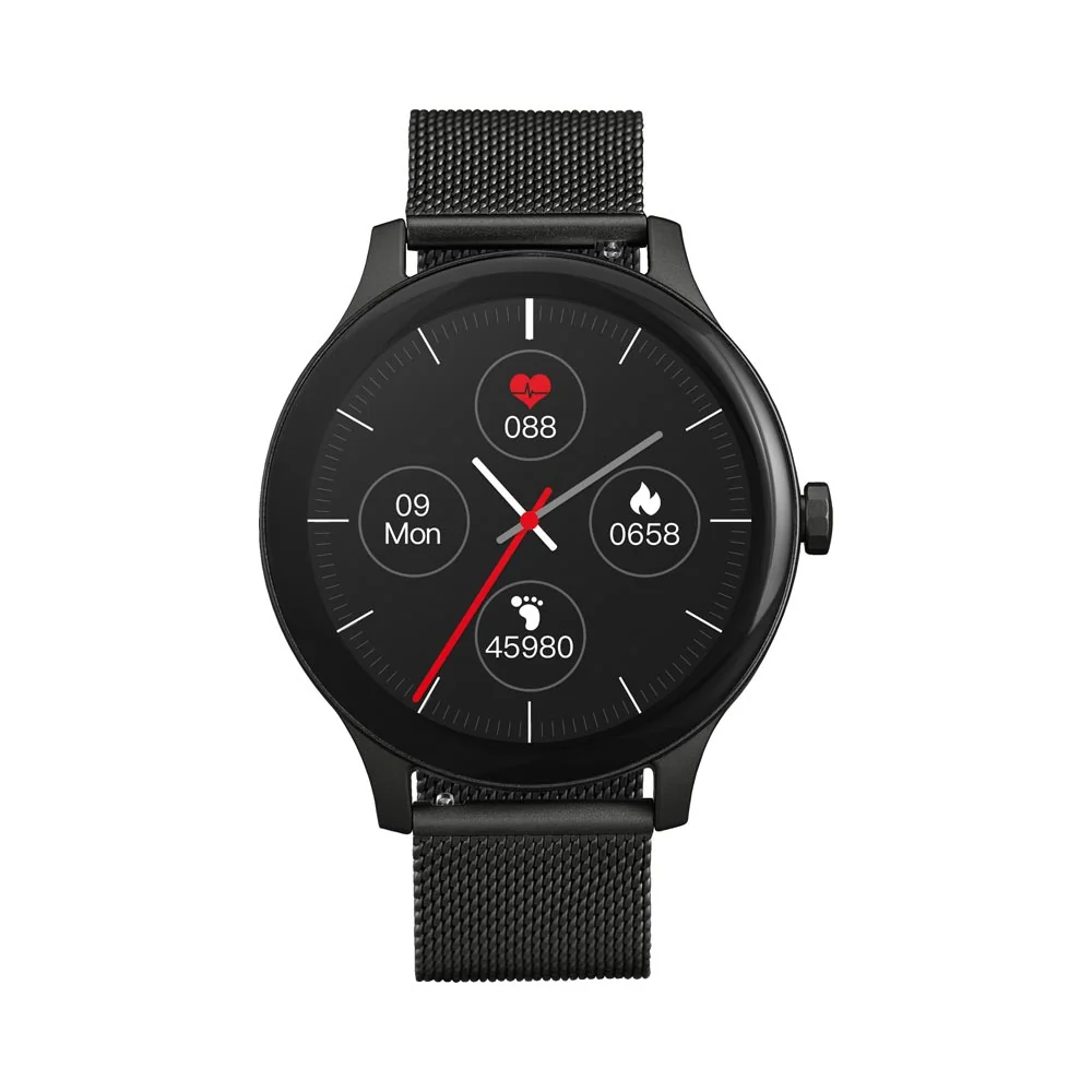 Garett Smartwatch Classy smart hodinky Black Steel