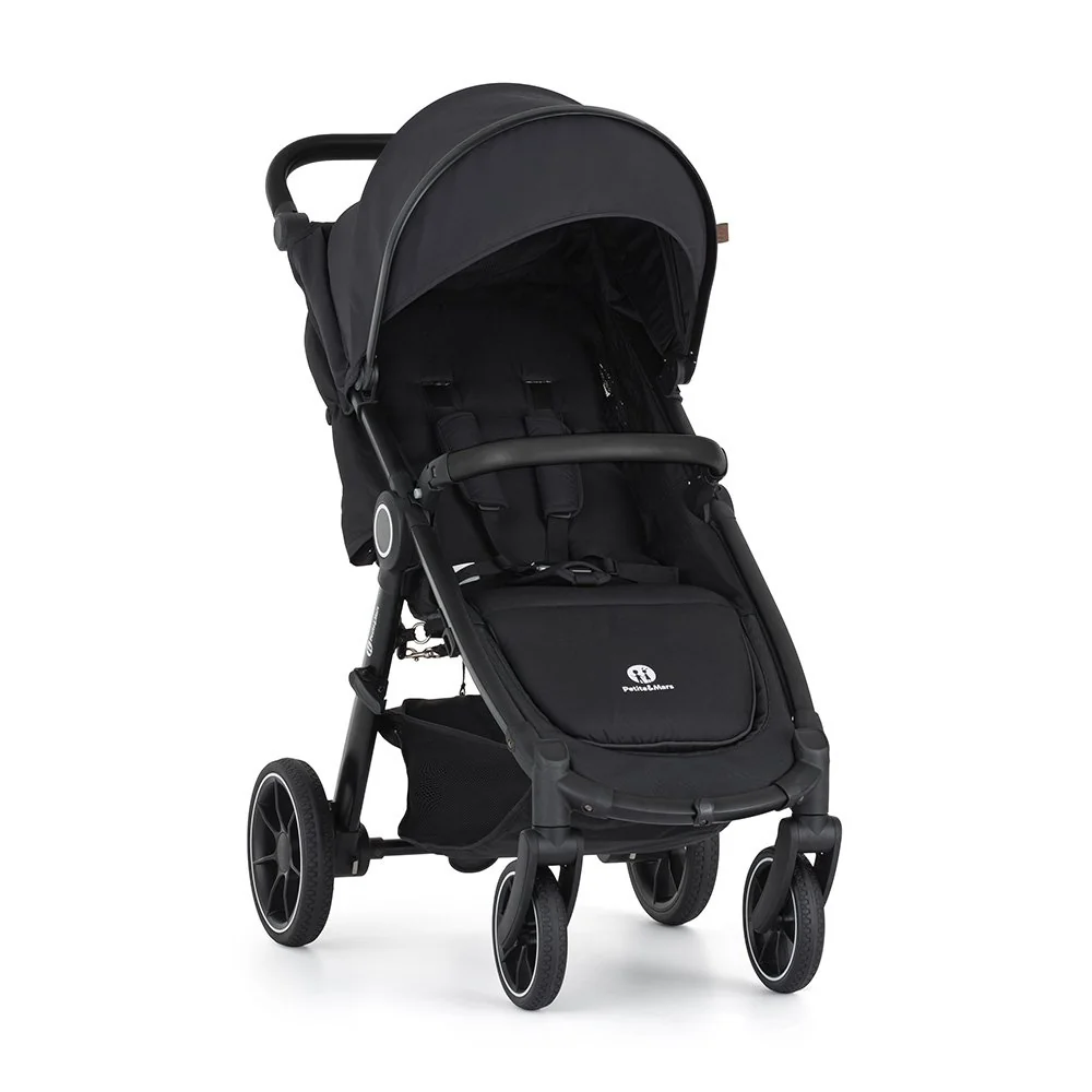Petite&Mars Kočárek Street+ RWS Black Perfect Black