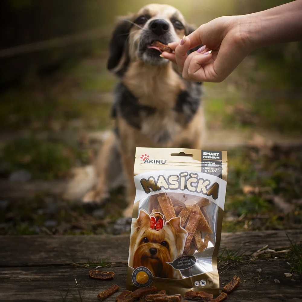 Akinu MASÍČKA pamlsek pro psy 8 balení 75 g