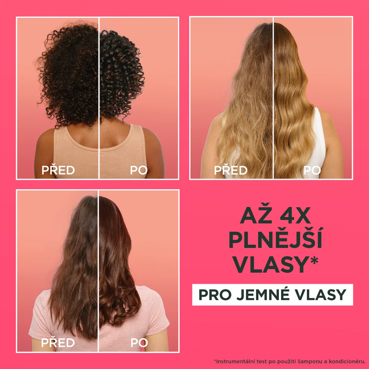 Garnier Fructis Hair Food Watermelon kondicionér pro jemné vlasy bez objemu 350 ml