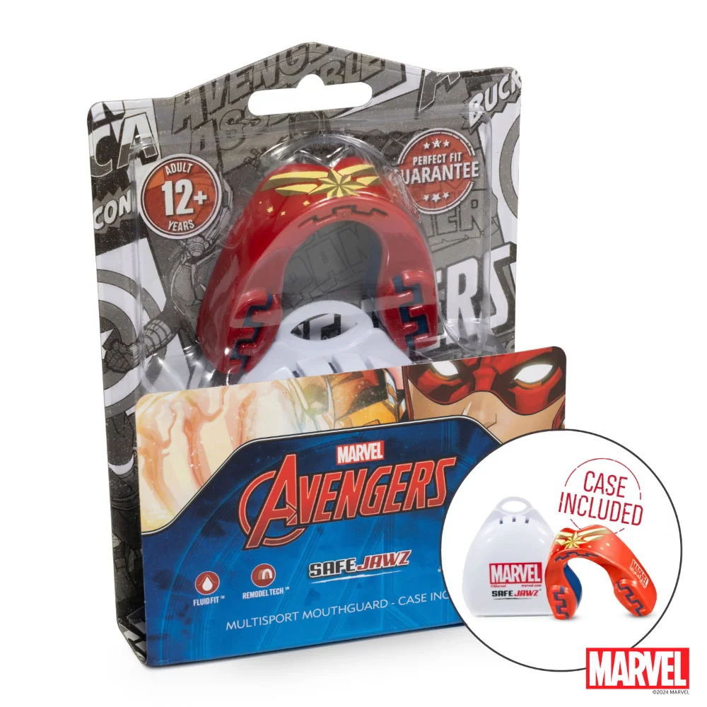 SAFEJAWZ Chránič zubů Captain Marvel, Velikost: Junior
