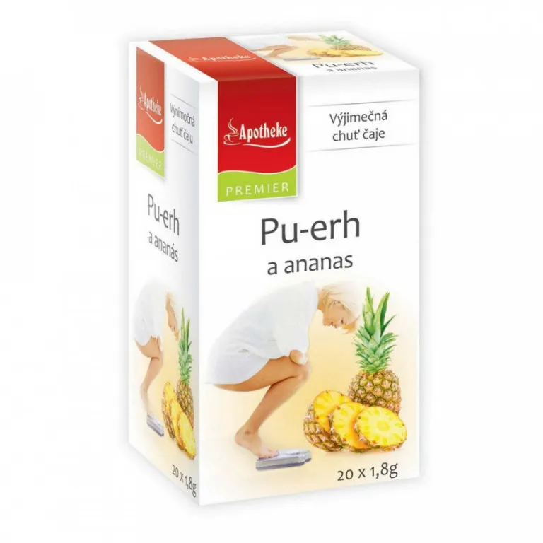 Apotheke Pu-erh a ananas čaj nálevové sáčky 20x1,8 g