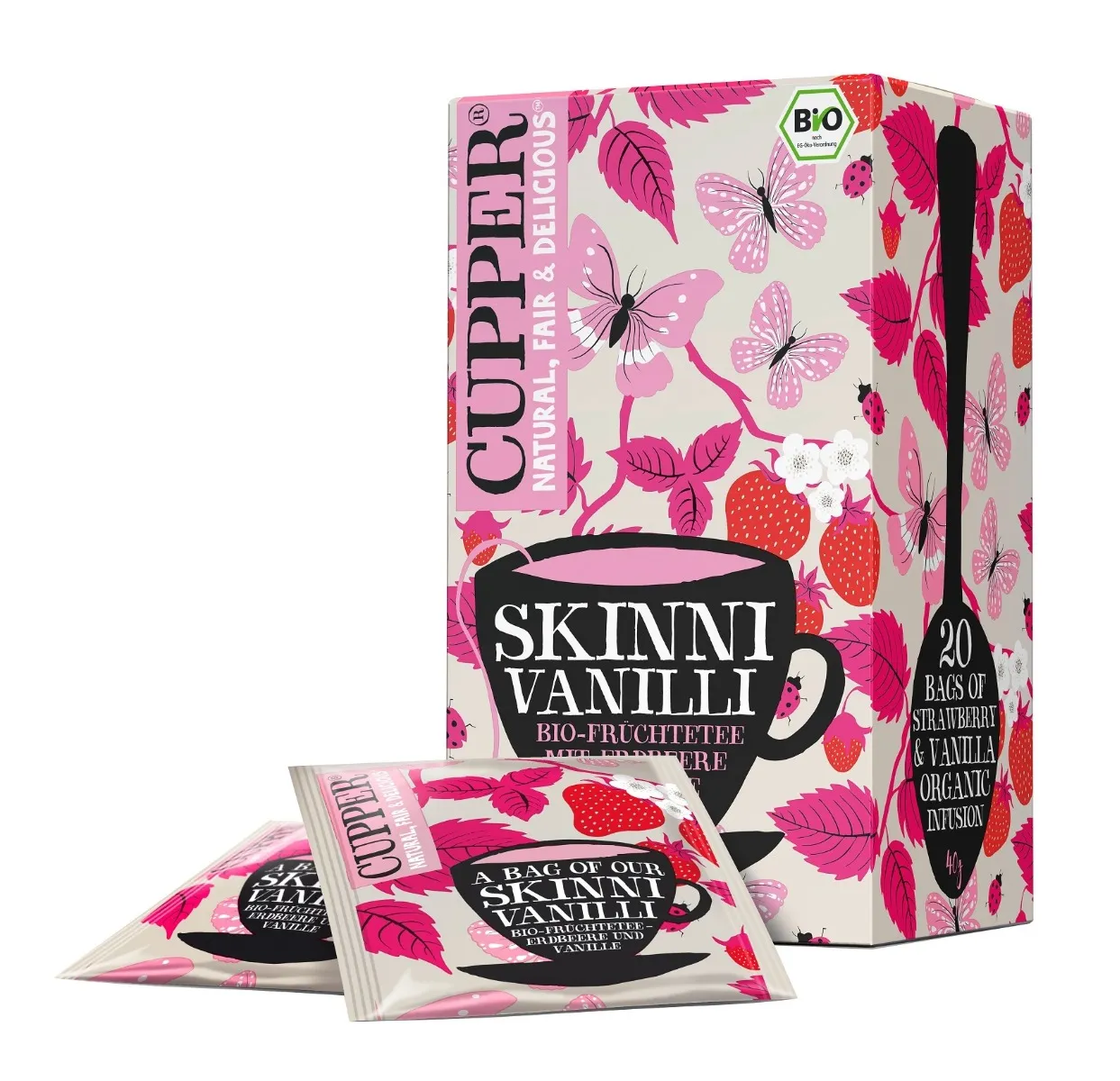 Cupper BIO Skinni Vanilli porcovaný čaj 20x2 g