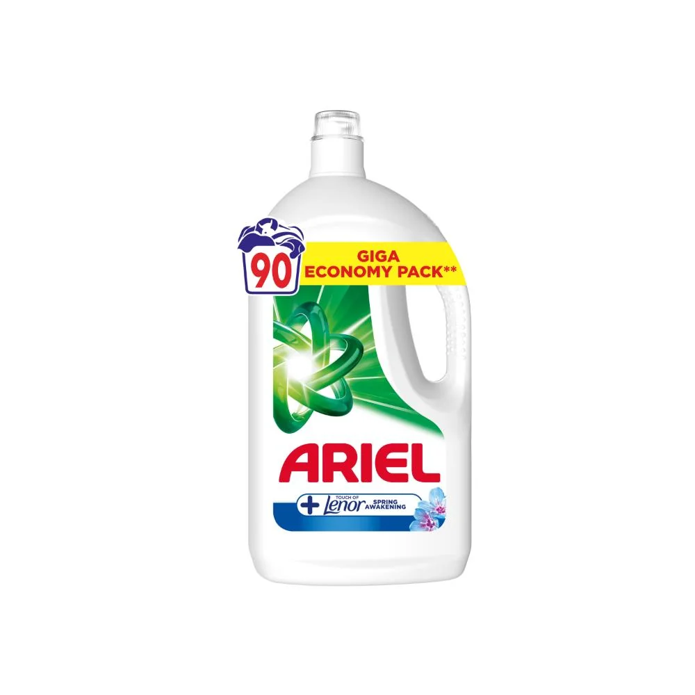 Ariel Touch of Lenor Spring Awakening prací gel 4,05 l 90 praní