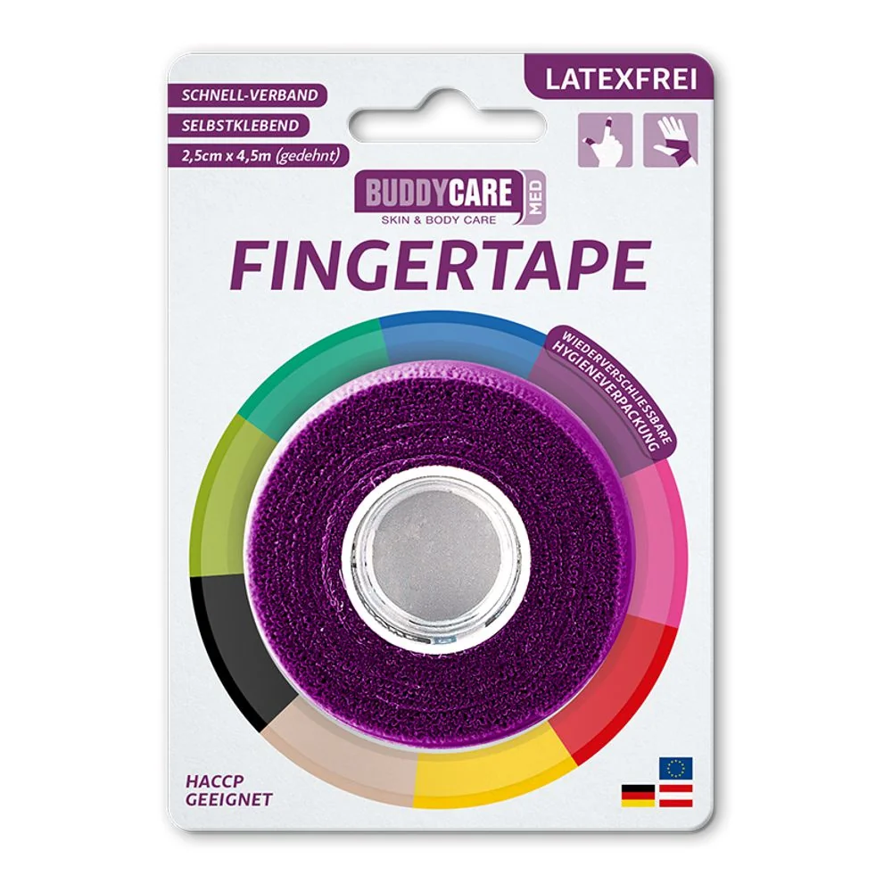 BUDDYCARE®MED Náplast na prsty 2,5 cm x 4,5 m fialová