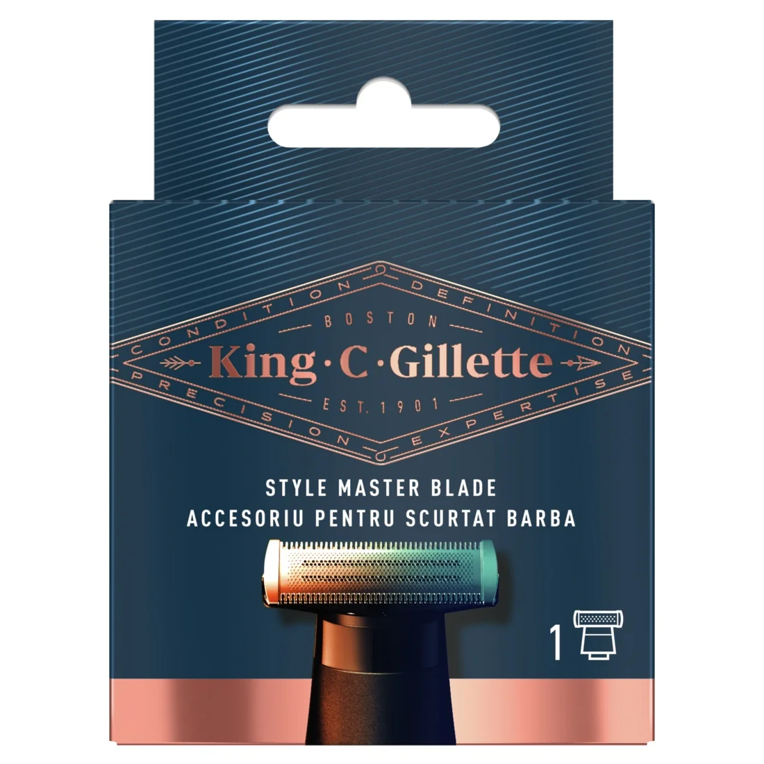 Gillette King Styler náhradní hlavice na pánský holicí strojek 1 ks