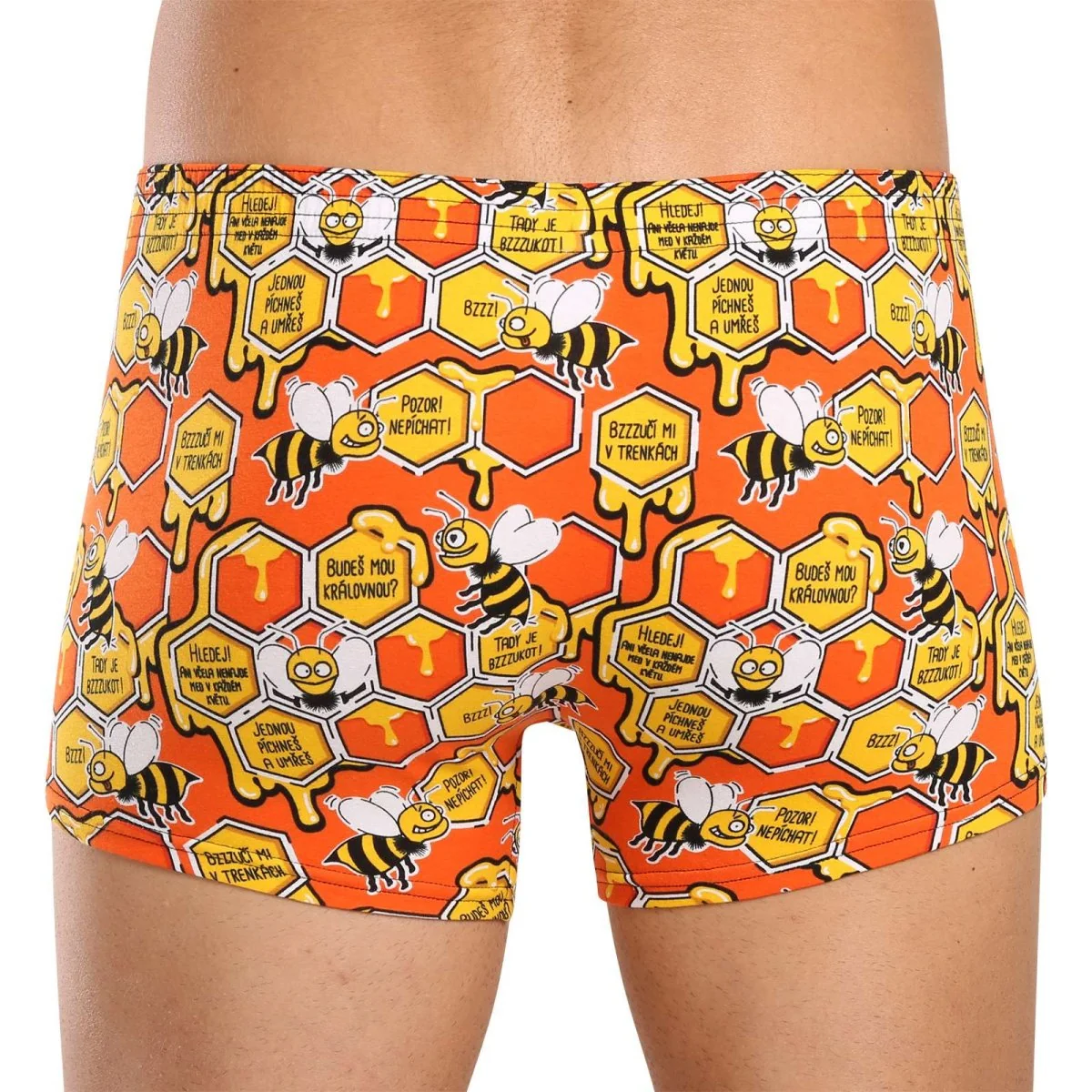 Styx Pánské boxerky art klasická guma včelky (Q1654) M
