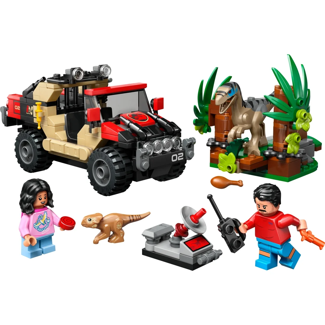 LEGO® Jurassic World 76972 Únik před raptorem v terénním autě