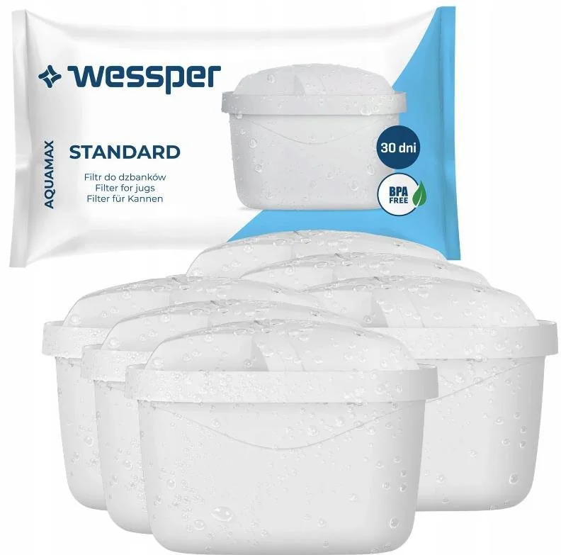 Wessper AquaMax Náhradní filtry 6 ks náhrada za filtr Maxtra