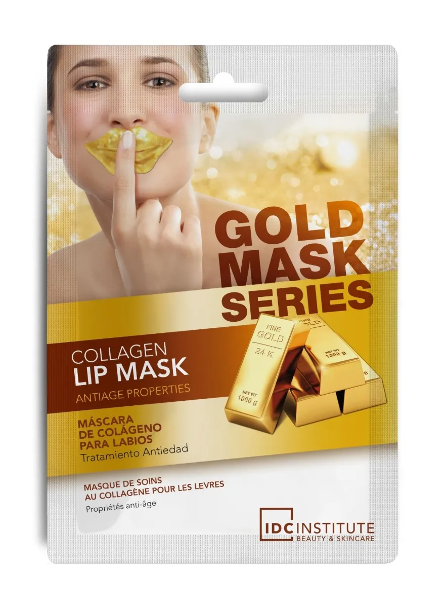 IDC Institute Gold Kolagenová maska na rty 8 g
