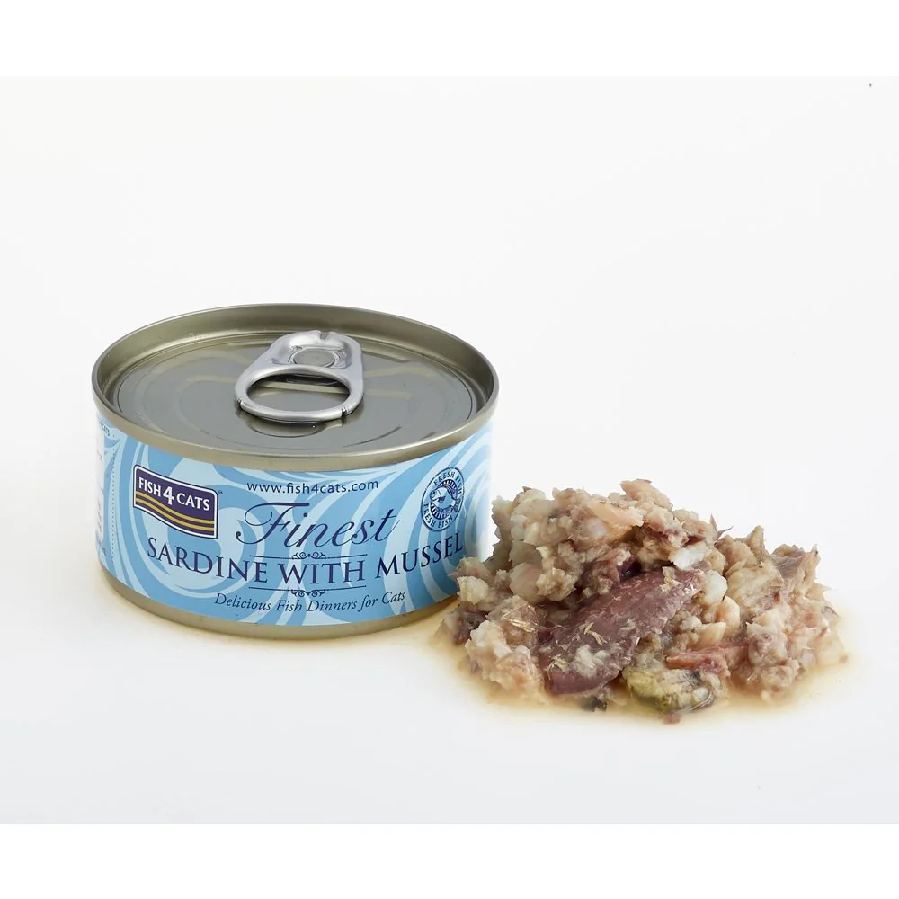 Fish4Cats Konzerva pro kočky Finest sardinka s mušlemi 70 g