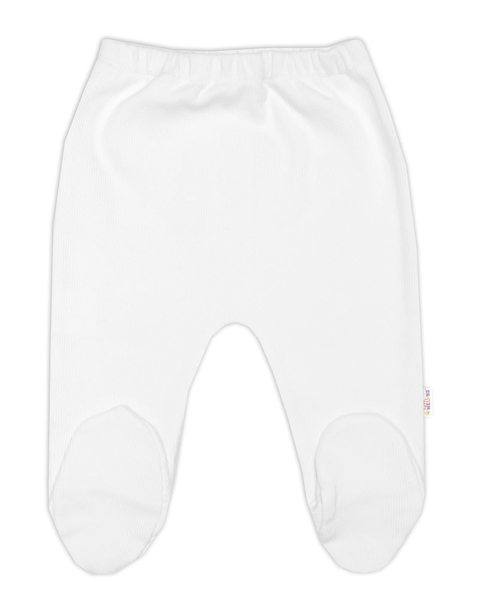 Baby Nellys Žebrovaná sada, Star 5D, body, polodupačky, kabátek, čepička- bílá, 62