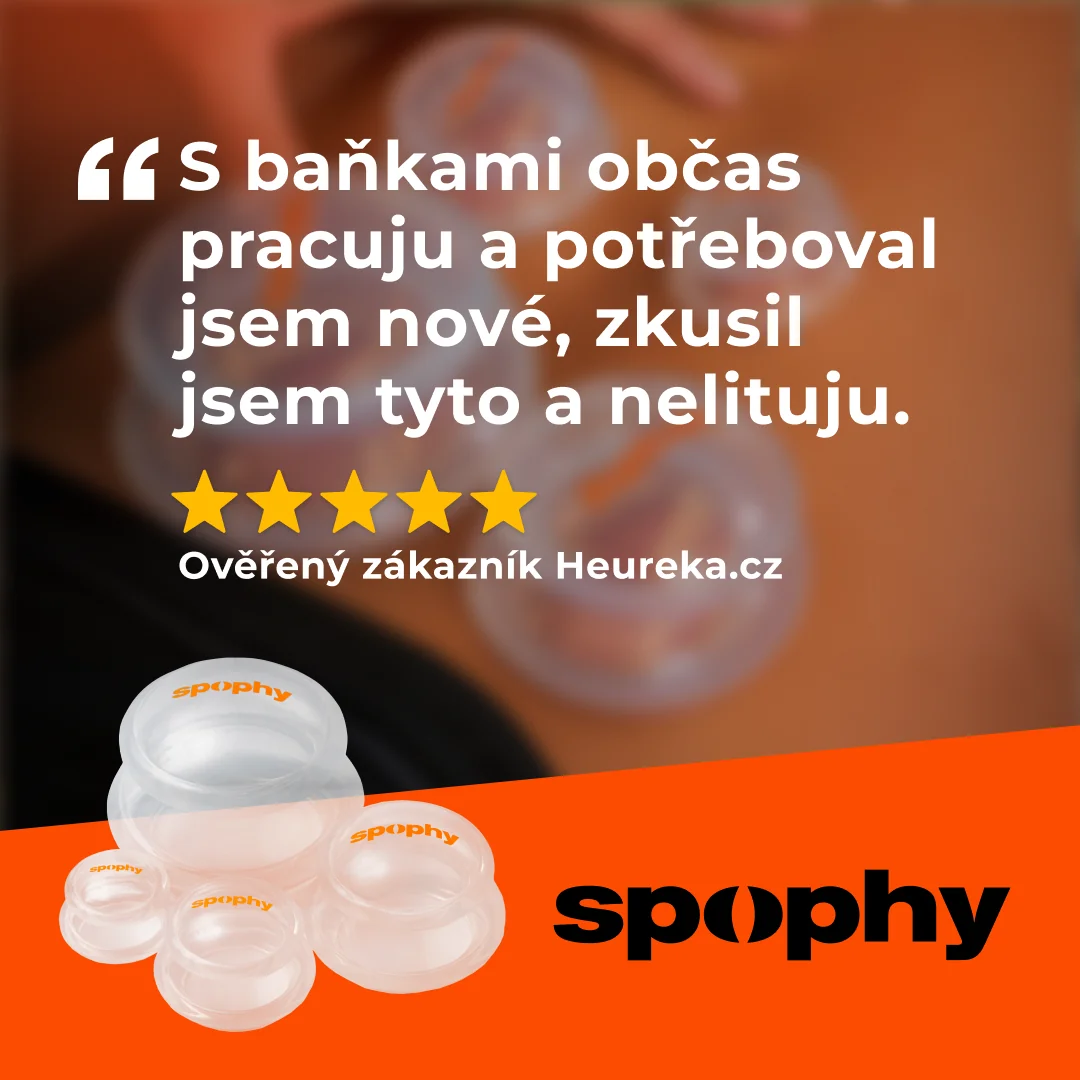 Spophy Cupping Set, sada silikonových baněk