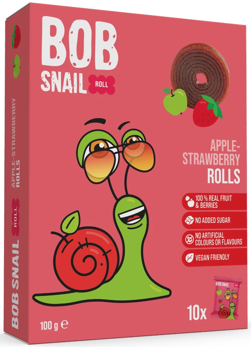 ŠNEK BOB jablko-jahoda ovocné rolky 100 g