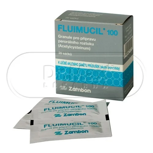 Fluimucil 100 granule 20 sáčků