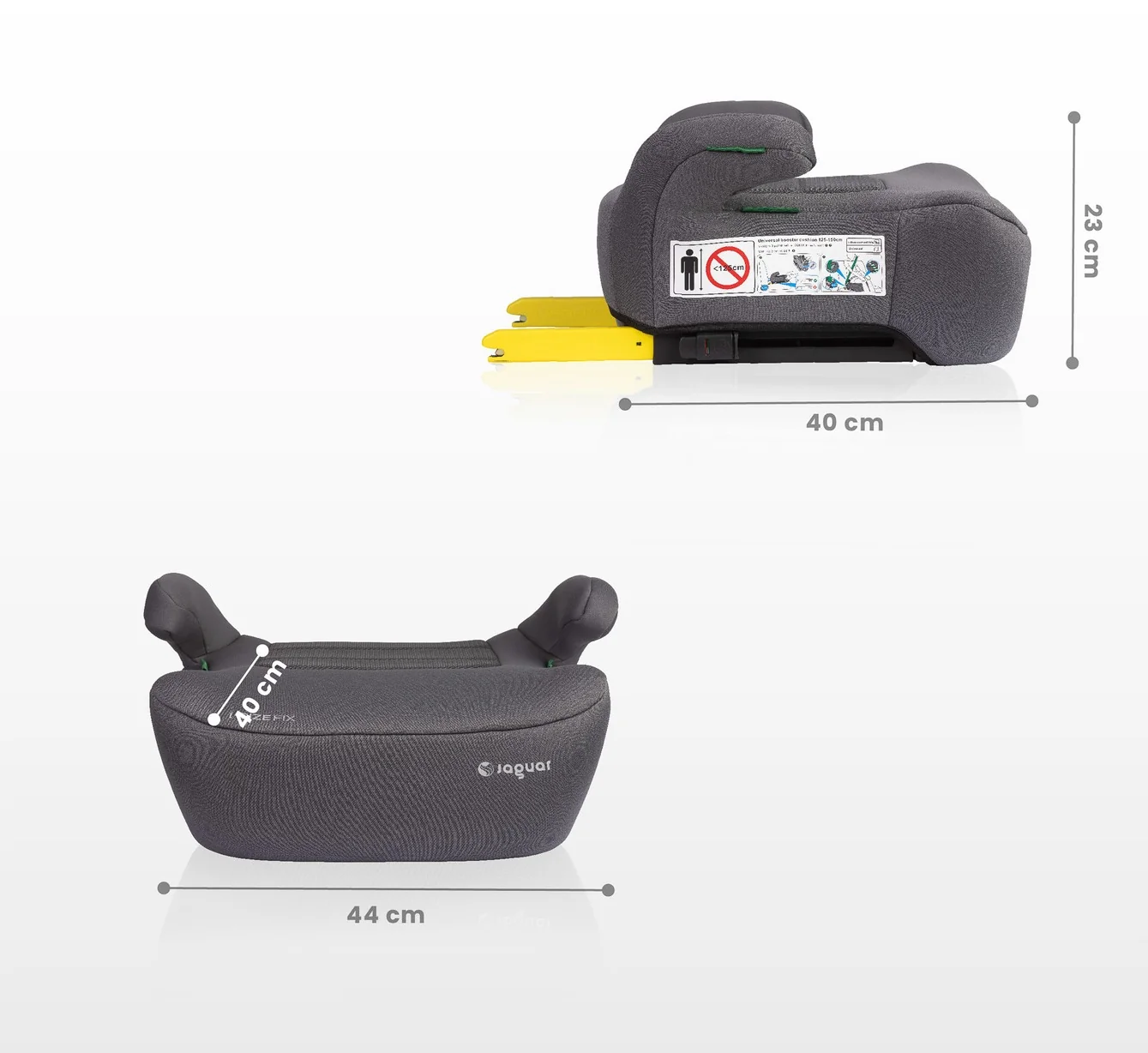 Caretero Autosedačka, podsedák s isofixem JAGUAR I-size, růžová (125-150)