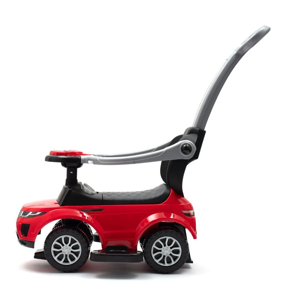 Baby Mix Dětské hrající odrážedlo s vodící tyčí SUV 3v1  modré