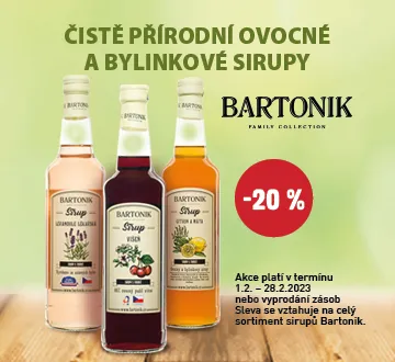 Bartonik SLEVA 20 % (únor 2023)