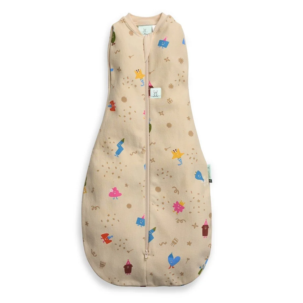 ergoPouch Zavinovačka a pytel na spaní 2v1 Cocoon Birthday Blobs 0-3 m, 3-6 kg, 1 tog