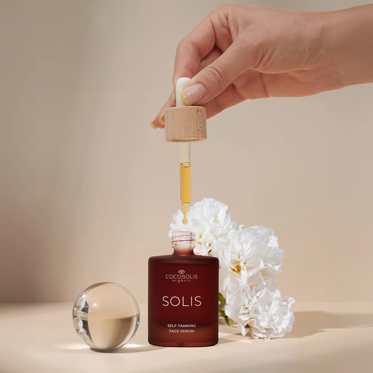 COCOSOLIS Self-tan Samoopalovací sérum na obličej 50 ml
