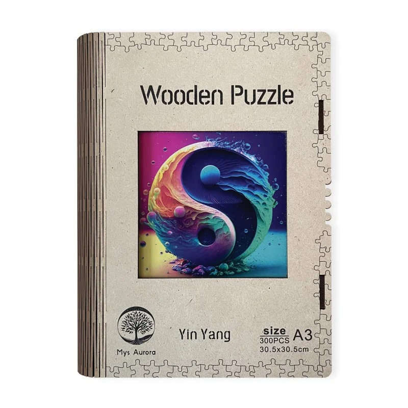EPEE Wooden puzzle Yin Yang A3