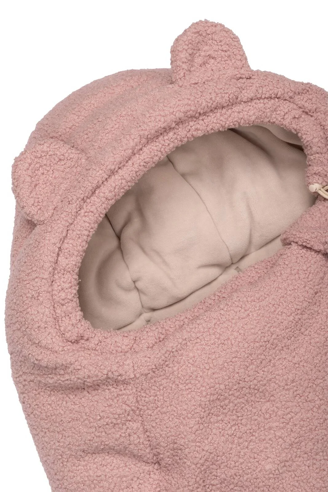 Baby Nellys Teploučky fusak Beránek exclusiv, 85x50cm - pudrově růžový