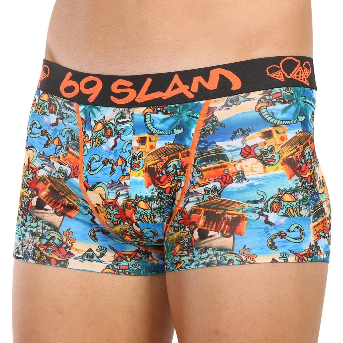 69SLAM Pánské boxerky hip beach bugger mason (MSYBHG-PO) L
