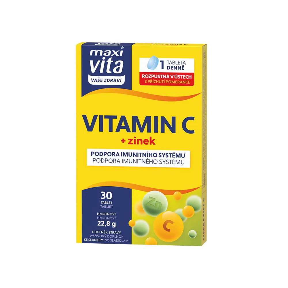 Maxivita Vitamin C + Zinek 30 tablet