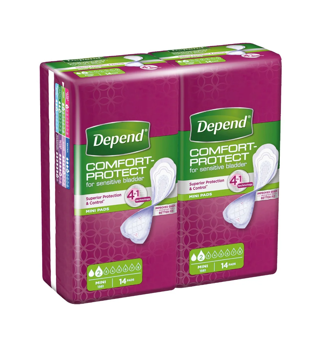 Depend Mini inkontinenční vložky 2x14 ks