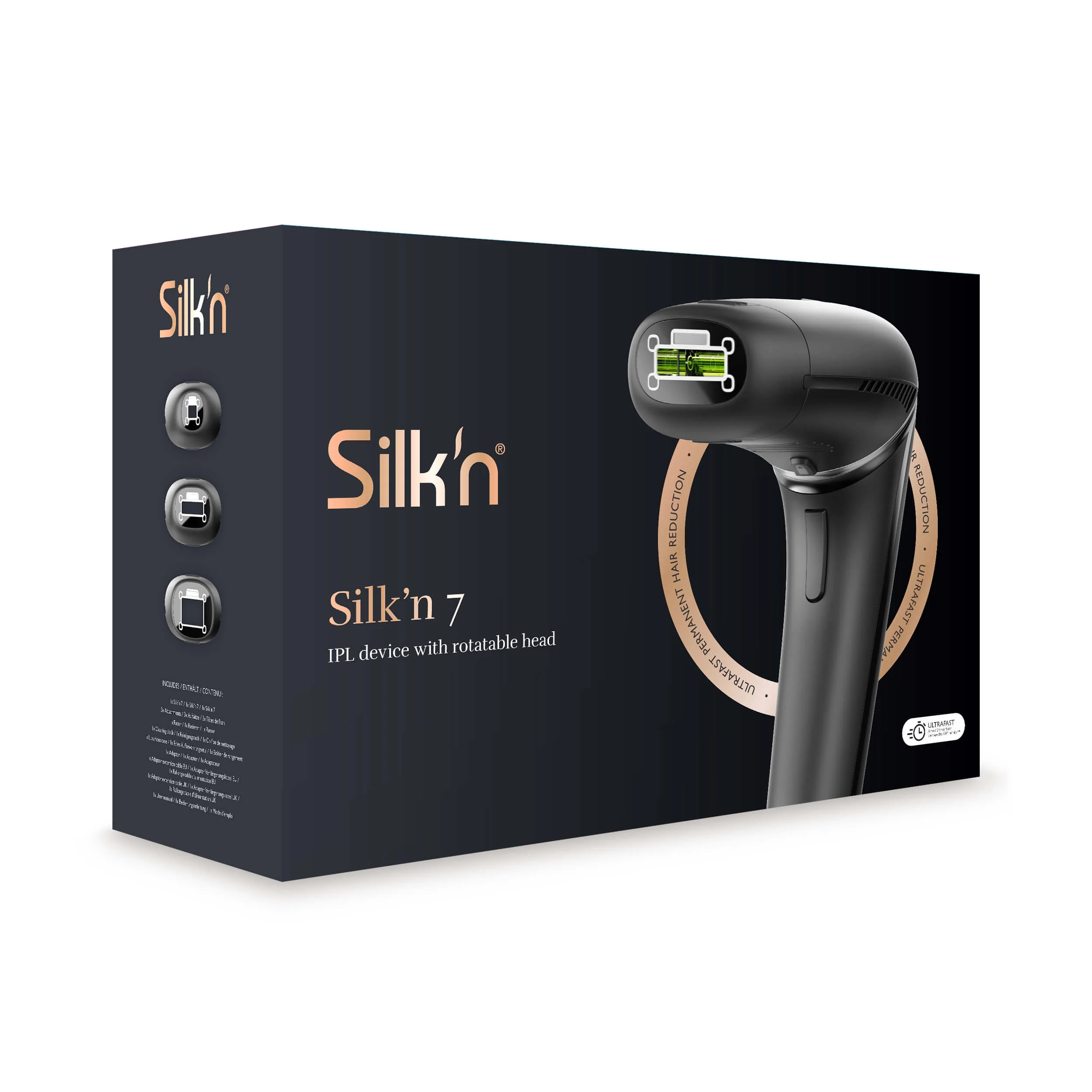 Silk´n 7 Pulzní laserový epilátor s flexibilní hlavou 600 000 impulsů
