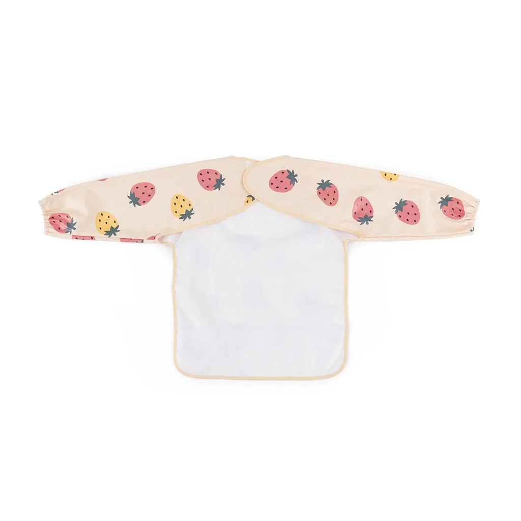 Petite&Mars Bryndák s dlouhým rukávem Ben Beige Strawberies