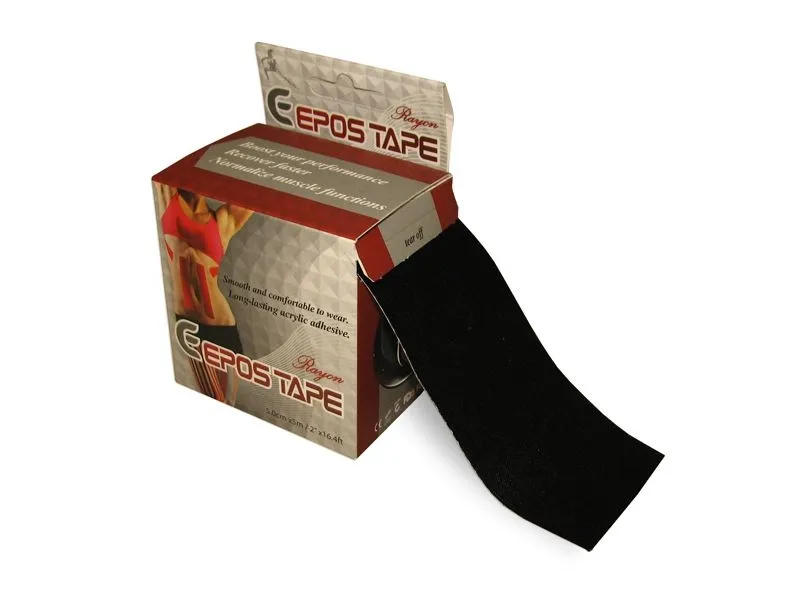 Epos Tape Kinesiotape hedvábí 5 cm x 5 m tejpovací páska černá