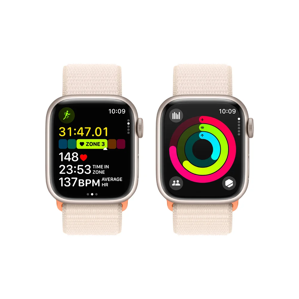 Apple Watch S9 41 mm sport loop smart hodinky Starlight