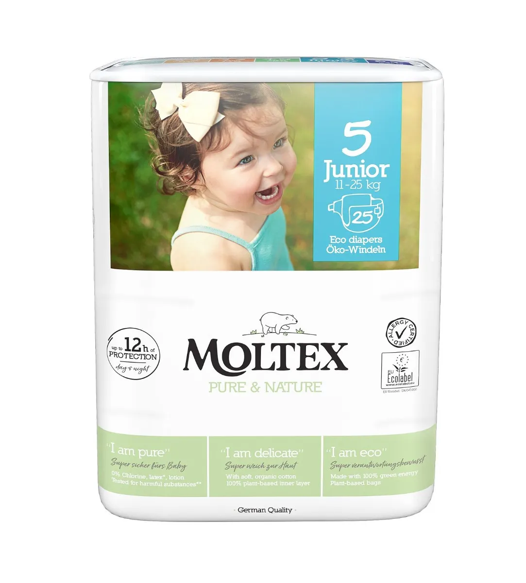 Moltex Pure & Nature Junior 11-16 kg dětské pleny 25 ks