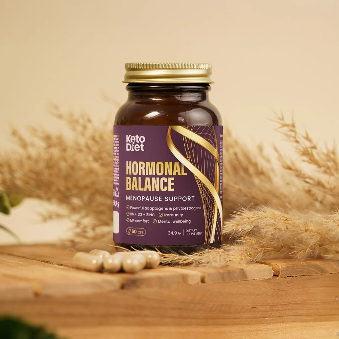 KetoDiet Hormonal Balance - podpora v období menopauzy (60 kapslí)