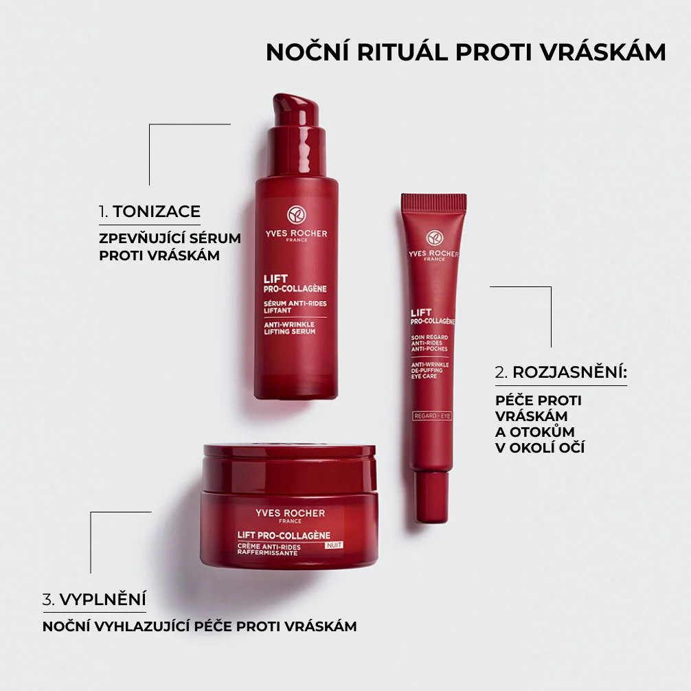 Yves Rocher Noční vyhlazující péče proti vráskám 50 ml