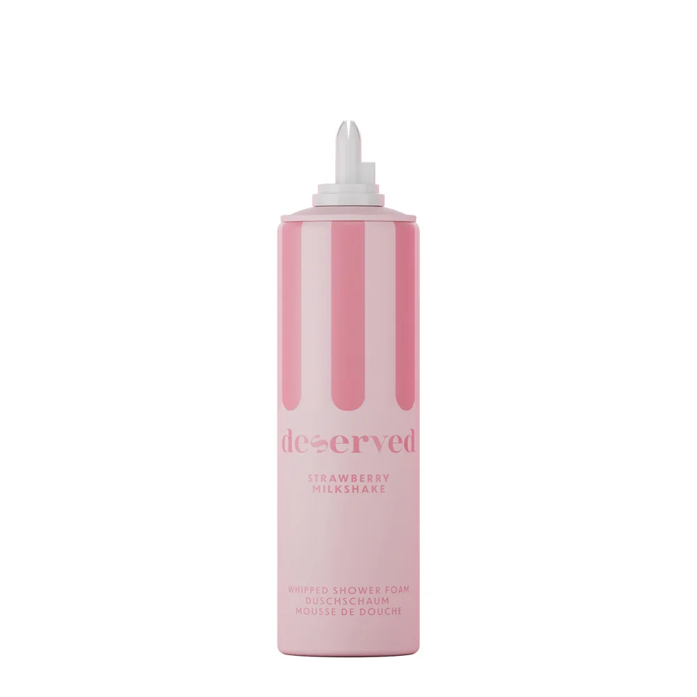 Deserved Whipped shower foam Strawberry Milkshake sprchová pěna 250 ml