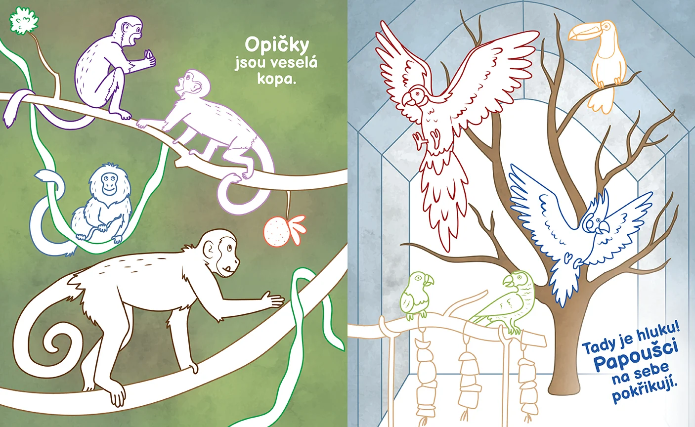 JIRI MODELS Velké omalovánky Zoo 1 ks