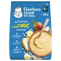 Gerber Cereal for Baby Mléčná kaše na dobrou noc ovocná 6m+