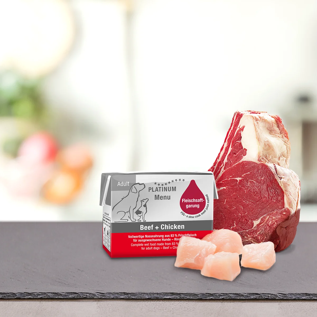 Platinum Menu Beef + Chicken - Hovězí + Kuře 90 g