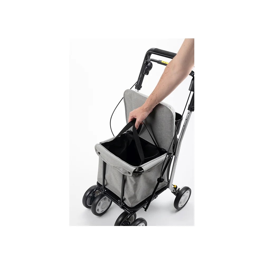 Carlett Senior Comfort 29l nákupní taška na kolečkách světle šedá