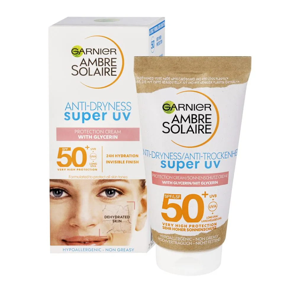 Garnier Ambre Solaire Opalovací krém na obličej pro citlivou pokožku SPF50+ 50 ml