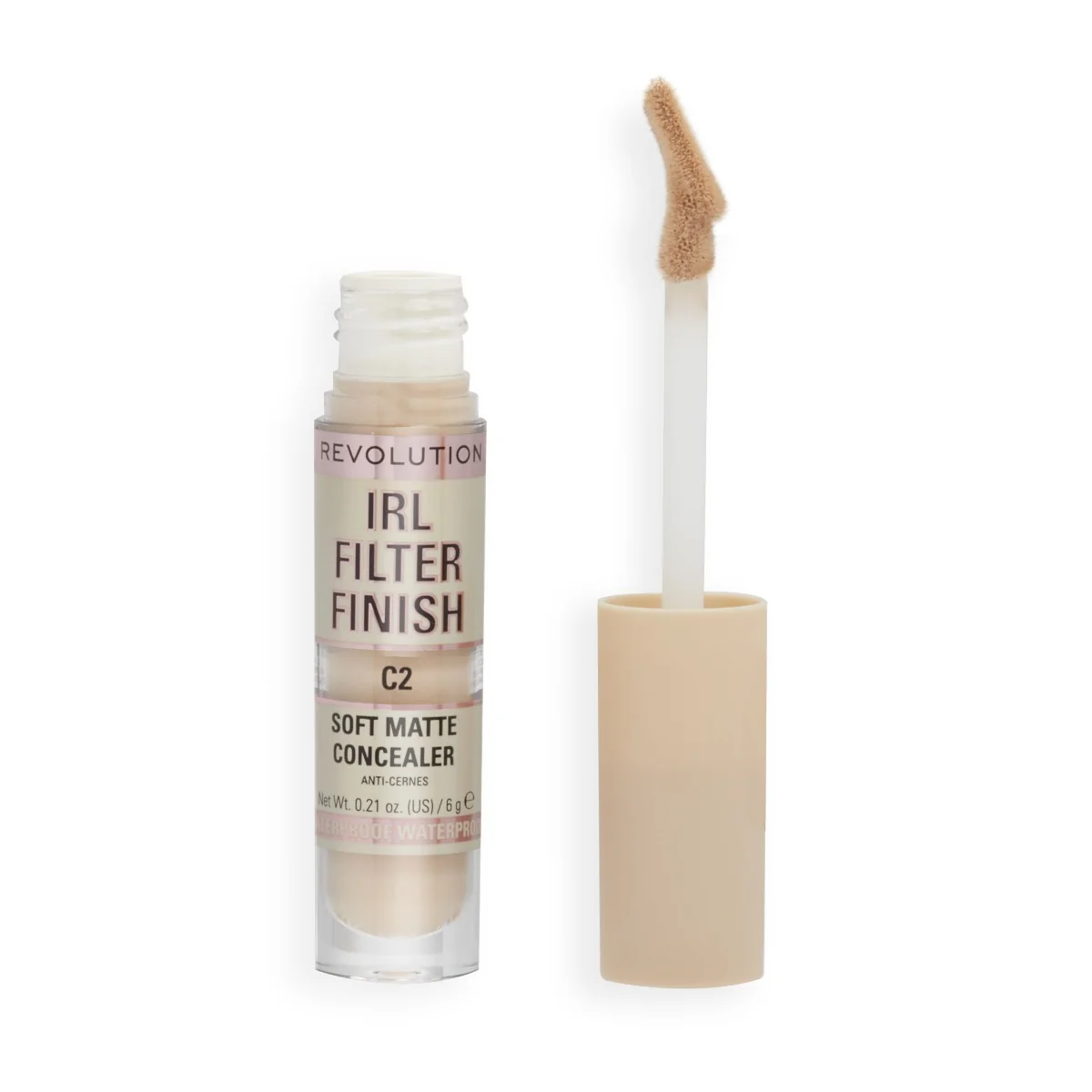 Makeup Revolution IRL Filter Finish Concealer C2 korektor 6 g