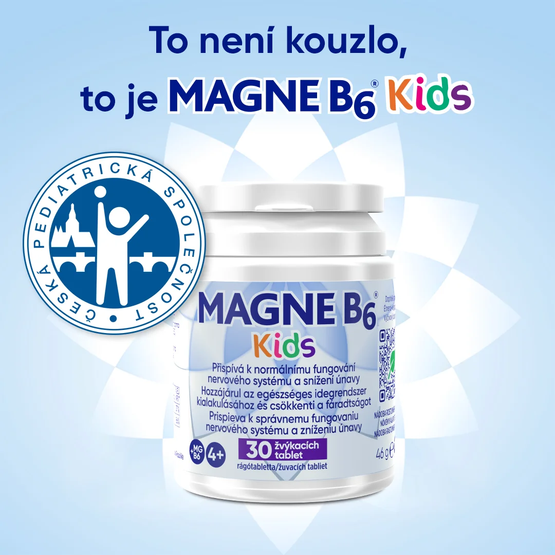 Magne B6 Kids 30 žvýkacích tablet