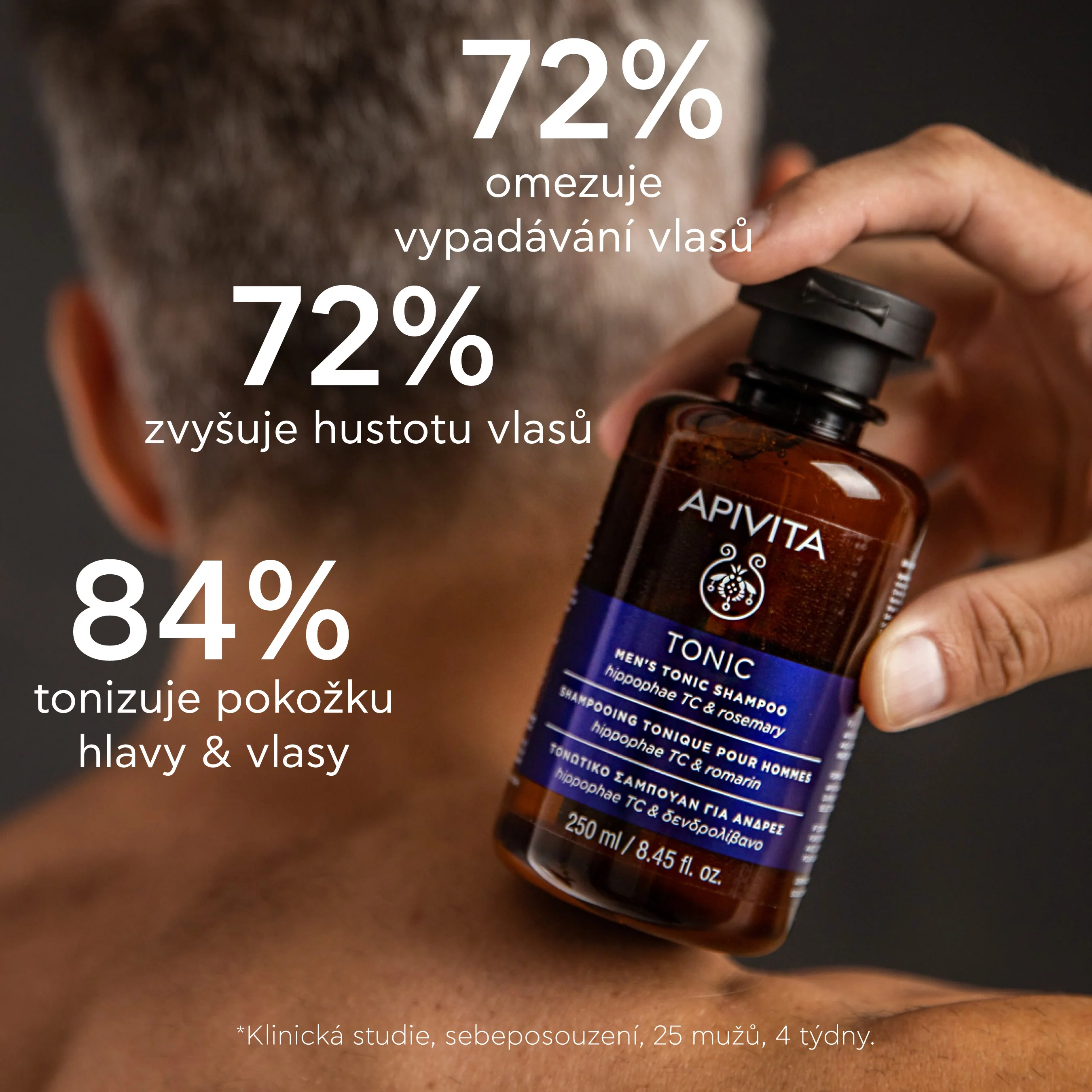 APIVITA Tonic Men tonizující šampon pro muže 250 ml