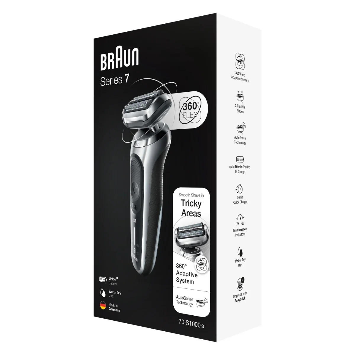Braun Series 7 71-S1000s pánský holicí strojek silver