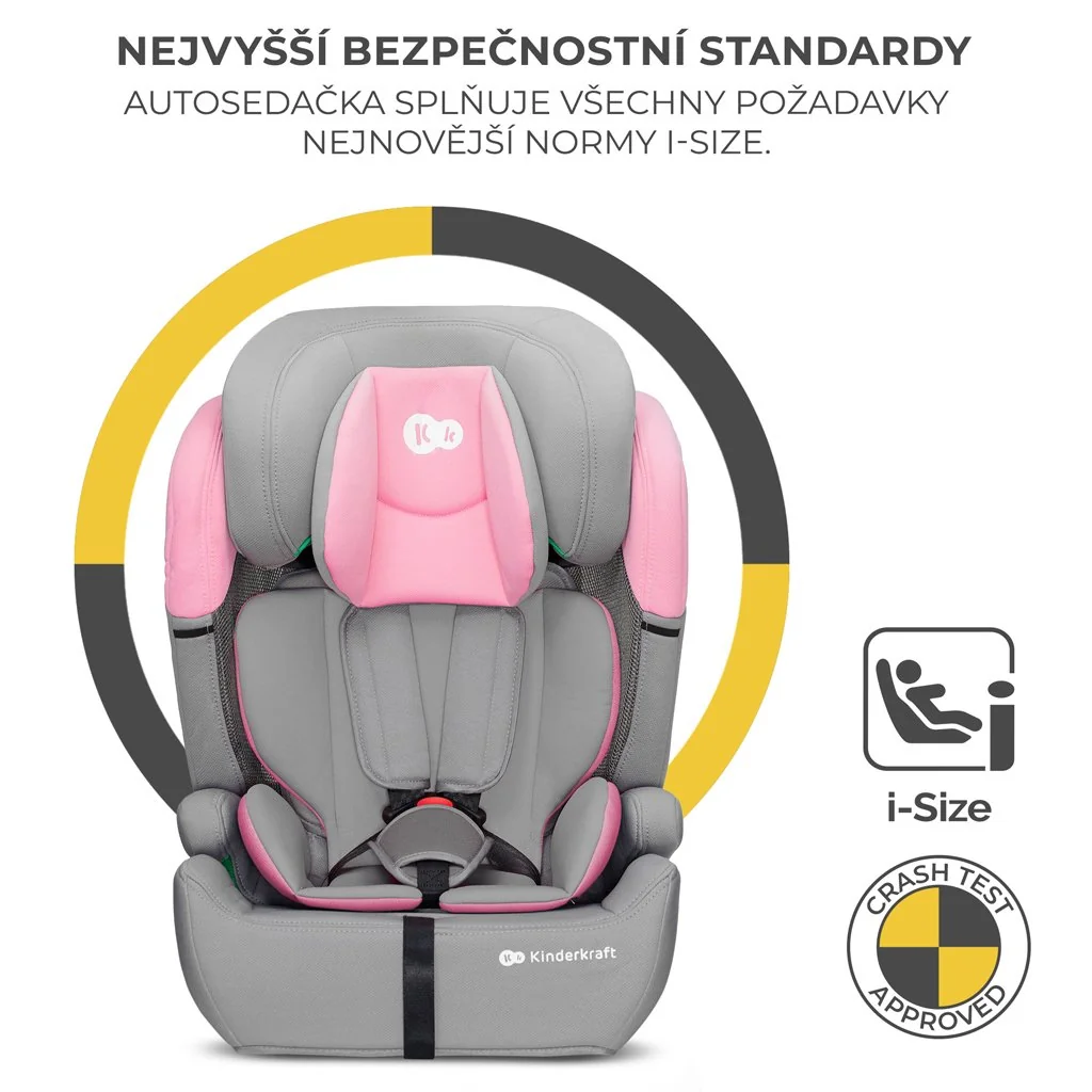 Kinderkraft Autosedačka Comfort up i-size pink (76-150 cm)